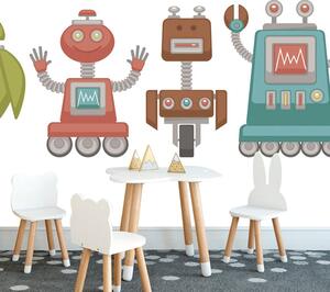 Carta da parati – Famiglia di robot