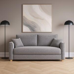 DecHome Divano Letto 2 Posti Moderno Vano Contenitore in Tessuto Dimensioni 180x93x97 cm colore Grigio - Cosy