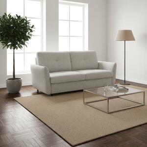 DecHome Divano Letto 3 Posti Moderno in Tessuto Dimensioni 205x100x102 cm colore Grigio Chiaro - Marea