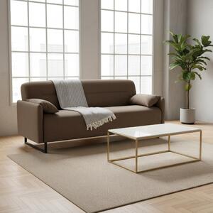 DecHome Divano Letto 3 Posti Moderno in Tessuto Dimensioni 199x85x85 CM colore Beige - Odin