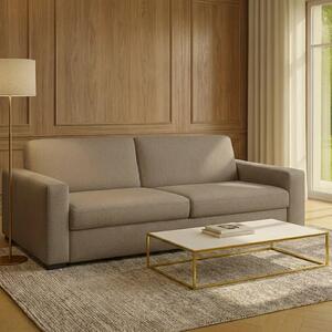 DecHome Divano Letto 3 Posti Moderno in Tessuto Dimensioni 199x98x84 cm colore Beige - Roma