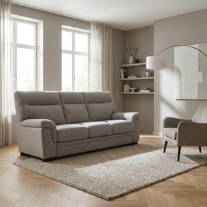 SardoneHome Divano Letto 3 Posti Moderno in Tessuto Dimensioni 215x96x92 cm colore Grigio Chiaro - Flavia