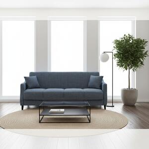 DecHome Divano Letto 3 Posti Moderno in Tessuto Dimensioni 225x82x92 cm colore Grigio - Montana