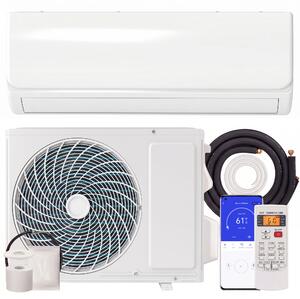 HOMCOM Climatizzatore Split con WiFi e kit di Installazione, 69x23,2x45 cm, Bianco | Aosom Italy