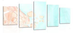 Quadri 5 pezzi – Astrazione del mare