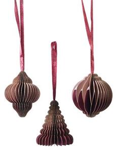 Set 3 figure di Natale di carta Wish