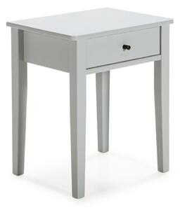 Comodino in legno di pino grigio chiaro Bart - Marckeric