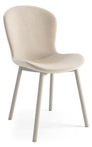 FIORA Beige (tessuto Apia 453) / telaio beige-grigio (Cashmere) - MODERNA SEDIA IMBOTTITA CINIGLIA PER SALONE/SALA DA PRANZO