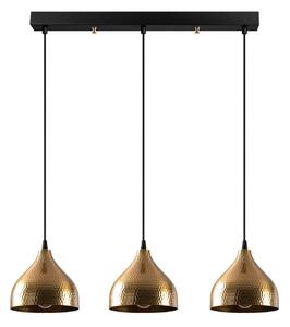Lampadario dorato con paralume in metallo Tattoo – Opviq lights