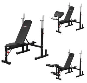 Panca fitness multifunzione HMS con preacher curl e leg extension
