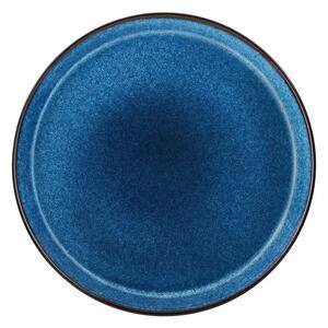 Piatto nero/blu in gres ø 27 cm Gastro Dark Blue/Black – Bitz