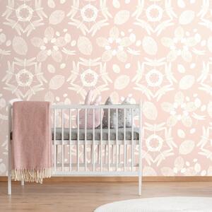Carta da parati – Libellule rosa nel cerchio Mandala