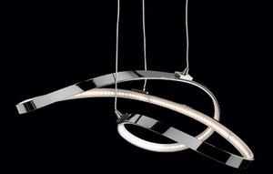 NEBULA PICCOLA LAMPADARIO SOSPENSIONE IN METALLO CROMATO LED 23W 3000K MODERNO ECONOMICO