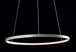 ANELLI SOSPENSIONE LAMPADARIO IN METALLO BIANCO DIAMETRO 60 CM 18W LED ECONOMICO
