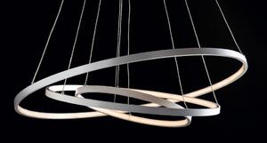 ANELLI 3 SOSPENSIONE A LAMPADARIO METALLO BIANCO LED 58 BIANCO CALDO ILLUMINANDO