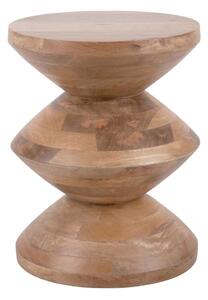 Tavolino rotondo in legno di mango ø 35 cm Totem - Leitmotiv