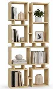 Libreria Moderna 79x24x166,5 cm Scaffalatura 4 Ripiani Quercia