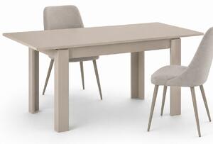 Tavolo da Pranzo Allungabile 120-170x80 cm Rettangolare in Legno Sabbia
