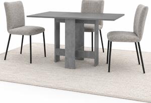 Tavolo Salvaspazio Consolle Allungabile 30-130x76 cm Artemio in Legno Grigio Retro