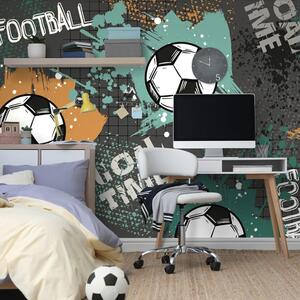Carta da parati – Pallone da Calcio in Stile Moderno