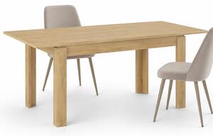 Tavolo da Pranzo Allungabile 120-170x80 cm Rettangolare in Legno Quercia