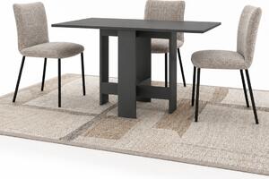 Tavolo Salvaspazio Consolle Allungabile 30-130x76 cm Artemio in Legno Antracite