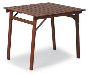 Tavolo Pieghevole Salvaspazio da Giardino 80x80x72 cm Garden in Legno Verniciato Naturale