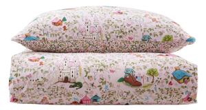Set copripiumino e federa da bambini rosa in cotone per letto singolo 135x200 cm Fairytale – Belle & Boo