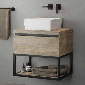 Lavabo da piano Giulia con mobile sottolavabo da 60 cm