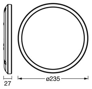 OSRAM SMART+ Plafoniera smart WiFi ORBIS ULTRA SLIM, Nero, Soggiorno / Sala da pranzo, Plastica, Moderno