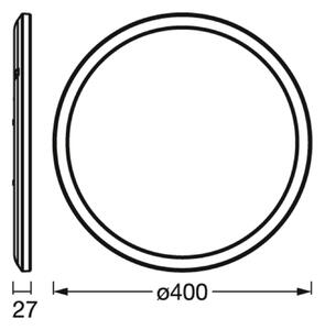 OSRAM SMART+ Plafoniera smart WiFi ORBIS ULTRA SLIM, Bianco / Opale, Soggiorno / Sala da pranzo, Plastica, Moderno