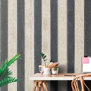 Carta da parati – Imitazione legno con tocco vintage