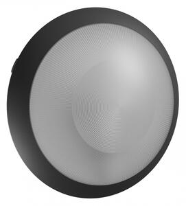 Plafoniera rotonda per esterni E27 IP65 Ø30 cm - Nera