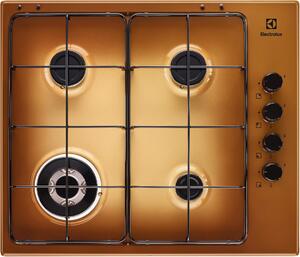Electrolux EGS6414T Piano Cottura 4 Fuochi a Gas 60 cm colore Terra di Francia