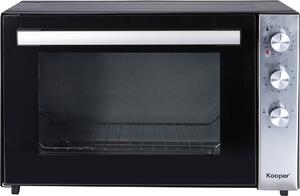 Kooper OUTLET - Forno Elettrico Fornetto Ventilato Capacit 70 Litri, Potenza 2500 Watt con Teglia, Griglia e Pinza, colore Nero e Acciaio - 9313659