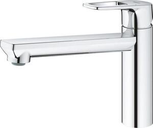 Miscelatore monocomando per lavello, Grohe BauLoop 31706000, bocca girevole media, angolo di rotazione 140°, cromato