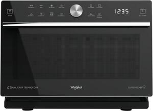 Whirlpool Forno Microonde combinato 33 Litri Potenza 900 Watt con Manopola e controlli Touch colore Nero e Argento - MWSC 933 SB