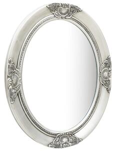 Specchio da Parete Stile Barocco 50x60 cm Argento
