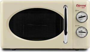 Girmi Forno Microonde Combinato con Grill Capacit 20 Litri Potenza 700 Watt colore Beige - FM2105 Vintage