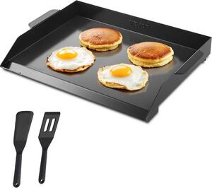 Padella universale per barbecue Acciaio al carbonio con griglia piatta 22x16 pollici