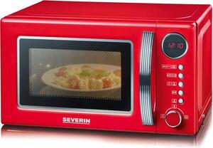 Severin Forno Microonde Combinato con Grill Capacit 20 Litri Potenza 700 Watt con Timer colore Rosso - MW 7893