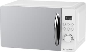 PYRAMIDEA Forno Microonde Combinato con Grill Capacit 20 Litri Potenza 800 Watt con Vetro Semi-Specchiato colore Bianco - FOM202W