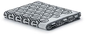 Telo Bagno In Acrilico Dralon Pattern 95X150 Premoli Di Bella Moderno Black Caleffi