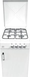 DCG Cucina a Gas 4 Fuochi con Vano Dispensa Dimensioni 50x50 cm colore Bianco - EKP2400