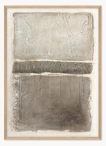 Quadro su tela incorniciato dipinto a mano Art Structure I