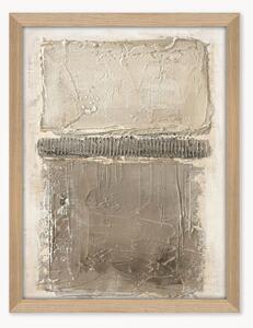 Quadro su tela incorniciato dipinto a mano Art Structure I