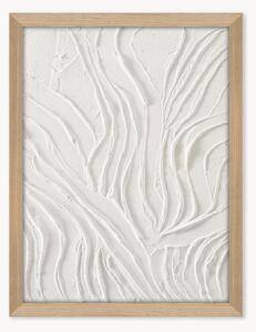 Quadro su tela incorniciato dipinto a mano White Dune