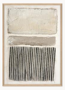 Quadro su tela incorniciato dipinto a mano Art Structure I