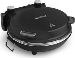 INNOLIVING Forno Pizza Elettrico Potenza 1200 Watt Temperatura 350 C Timer e Termostato colore Nero - INN-796B
