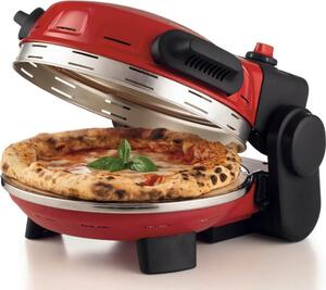 Ariete Forno Pizza Elettrico Potenza 1300 Watt con Pietra Refrattaria colore Rosso - 00C093400AR0 Pizzeria Gourmet